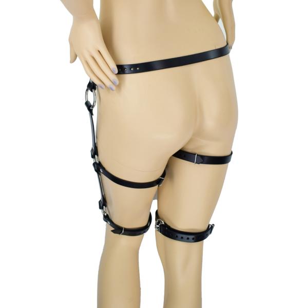 Double Thigh Leather Garter Belt by Axovus Sex Toy Product