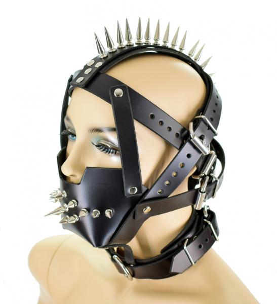 Spike Mohawk Bondage Hood Sex Toy Product