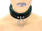 Green Satin Lined Sub Collar Sex Toy Product
