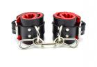 Red Satin Lined Ankle Cuffs Sex Toy Product