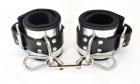 Leather Metal Band Wrist Cuffs Sex Toy Product