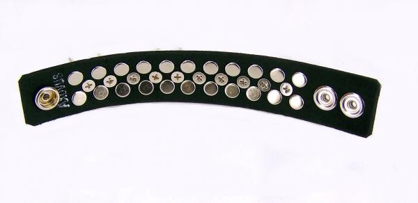 Full Metal Punk Spiked Leather Wristband (Large) Sex Toy Product