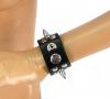 Half Metal Punk Spiked Leather Wristband (Large) Sex Toy Product Image 2