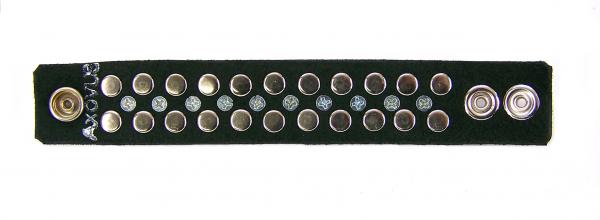Half Metal Punk Spiked Leather Wristband (Small) Sex Toy Product