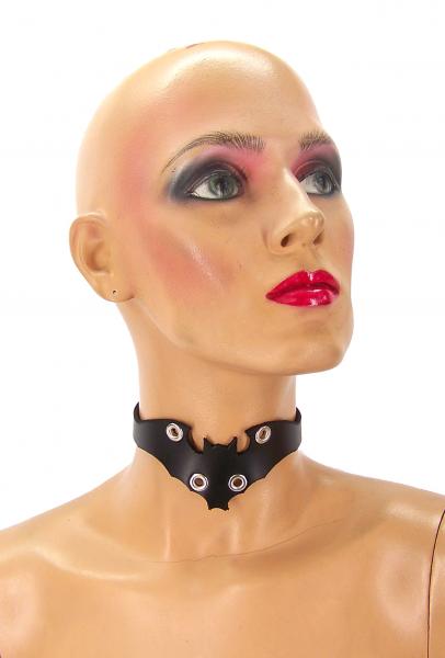 Leather Bat Choker (Small) Sex Toy Product