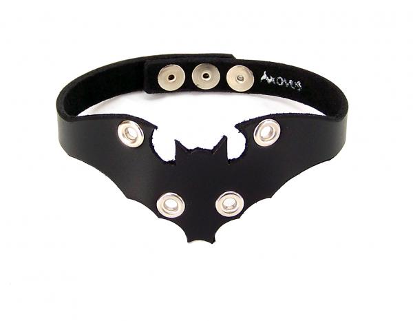 Leather Bat Choker (Small) Sex Toy Product