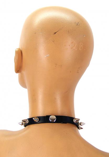 Leather Spiked Loop Choker (Small) Sex Toy Product