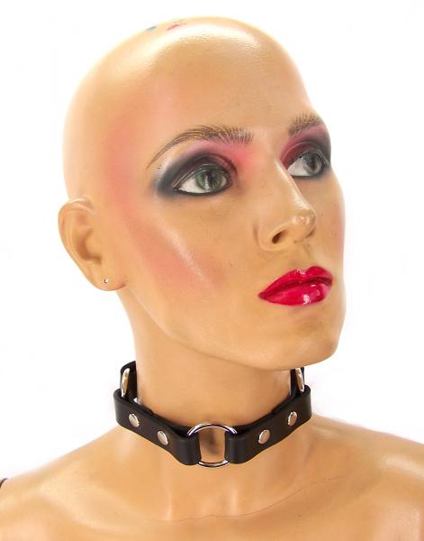 Ring Leader Leather Choker (Large) Sex Toy Product