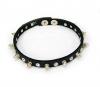 Leather Rhinestone/Spike Choker (Large) Sex Toy Product Image 3