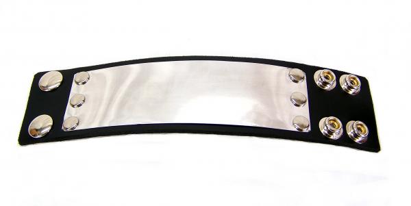 Metal Band Leather Wristband (Large) Sex Toy Product