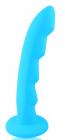 Spirit Pure Silicone Ridged Dildo Blue Sex Toy Product