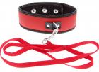 Guilty Pleasure Collar and Leash Red Sex Toy Product