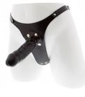 Guilty Pleasure Large Strap On Harness & Dildo Black Sex Toy Product