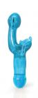 Dual Point Flexible Butterfly Vibrator Blue Sex Toy Product
