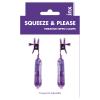 Squeeze And Please Vibe Nipple Clamps Purple Kinx Sex Toy Product Image 2