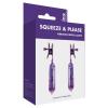 Squeeze And Please Vibe Nipple Clamps Purple Kinx Sex Toy Product Image 3
