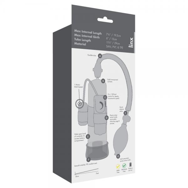 Ultimate Power Penis Pump Black Linx Sex Toy Product