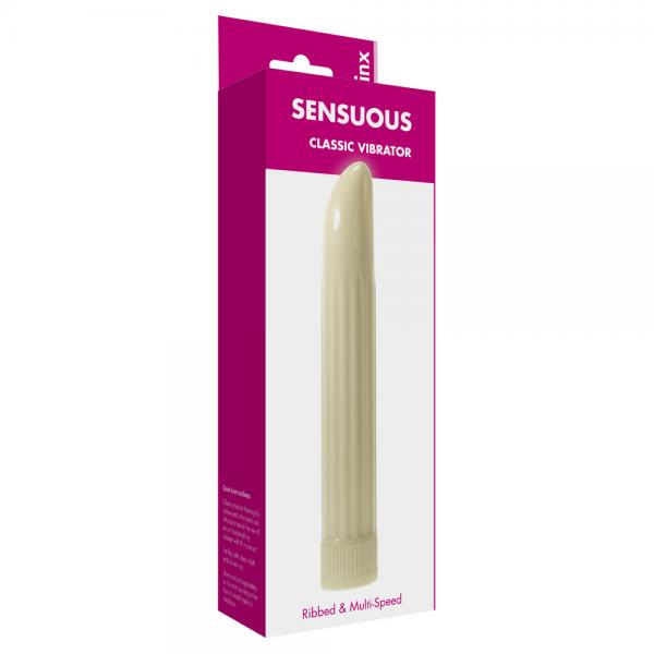 Sensuous Ribbed Vibrator Minx Ivory Sex Toy Product