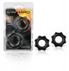 Stay Hard Nutz 2 Black Cock Rings Sex Toy Product Image 3