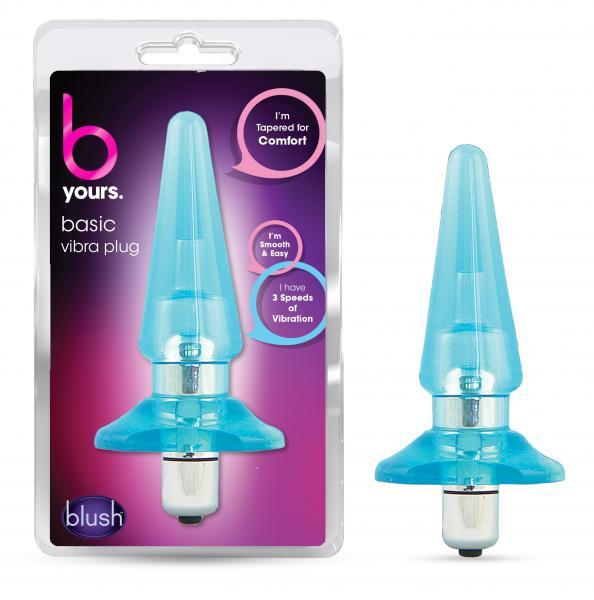 B Yours Basic Vibra Plug Blue Sex Toy Product