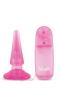 Basic Anal Pleaser Pink Vibrating Butt Plug Sex Toy Product Image 1