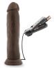 Dr Skin Dr Throb 9.5 inches Vibrating Cock Suction Cup Brown Sex Toy Product Image 2