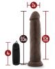 Dr Skin Dr Throb 9.5 inches Vibrating Cock Suction Cup Brown Sex Toy Product Image 4
