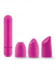 Rose Euphoria Bullet Vibrator with Tips Pink Sex Toy Product