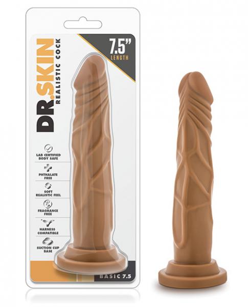 Dr Skin Basic 7.5 inches Realistic Mocha Tan Dildo Sex Toy Product