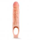 Performance 9 inches Cock Sheath Penis Extender Beige Sex Toy Product