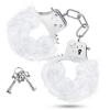 Temptasia Plush Fur Cuffs White Handcuffs Sex Toy Product Image 4
