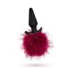 Pom Plugs Fur Pom Pom Burgundy Red Sex Toy Product Image 1