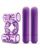Double Play Dual Vibrating Cock Ring Purple Sex Toy Product Image 2