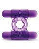 Double Play Dual Vibrating Cock Ring Purple Sex Toy Product Image 1