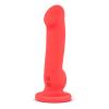 Nude Impressions 03 Vibrating Dildo Red Sex Toy Product Image 1
