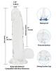 Crystal Addiction Dong 8 inches Clear Sex Toy Product Image 2