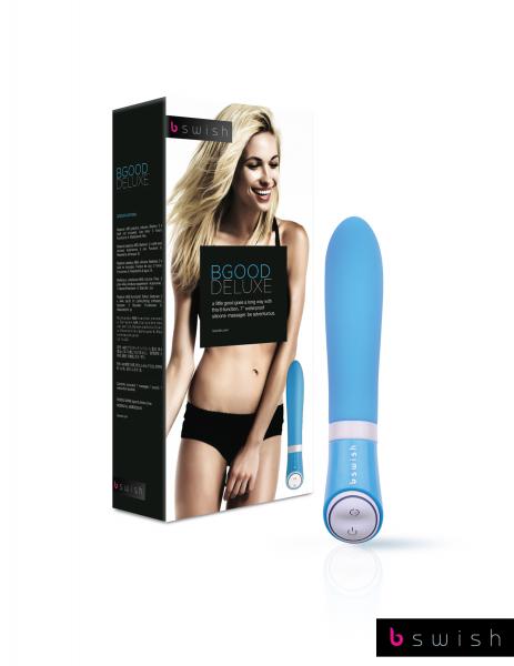 Bgood Deluxe Silicone Vibrator Blue Sex Toy Product