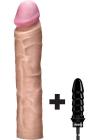 Drilldo Dildo 10 inches with Drilldo Bit Skin Beige Sex Toy Product