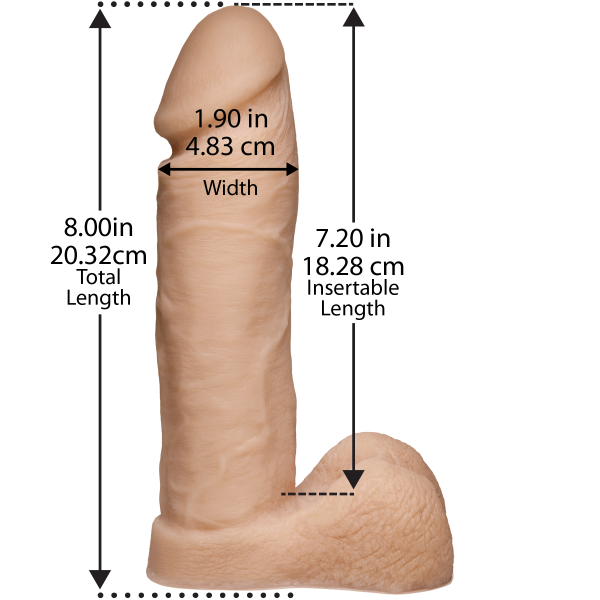 Truskyn Tru Ride 8 inches Vanilla Beige Dildo Sex Toy Product