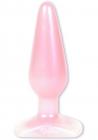 Crystal Jellies Jelly Butt Plug Medium Sil A Gel Pink Sex Toy Product
