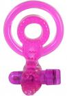 Willie Wrapper Dual Cock Ring With Bullet Waterproof Purple Sex Toy Product