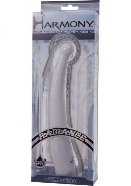 Harmony Radiance Yang Vibrator Waterproof 8 Inch White Sex Toy Product