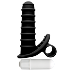 Mood Euphoric Ridged Black Finger Vibrator Sex Toy Product