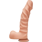 The D The Ragin D 9 inches Dildo with Balls Beige Sex Toy Product