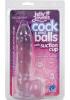 Jelly Jewels Cock And Balls With Suction Cup 8 Inch Diamond Sex Toy Product Image 2