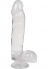 Jelly Jewels Cock And Balls With Suction Cup 8 Inch Diamond Sex Toy Product