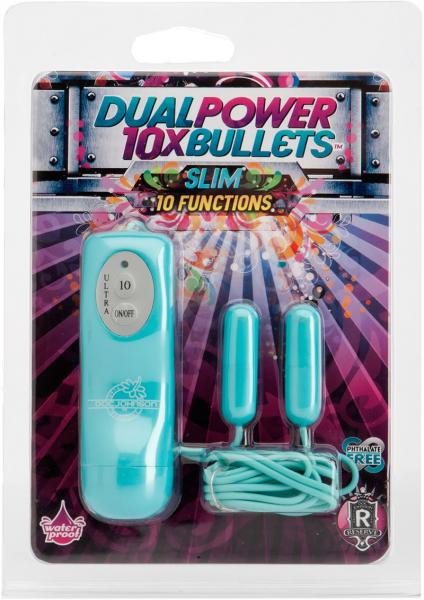 10x Dual Power Bullet Slim Waterproof Mint Sex Toy Product