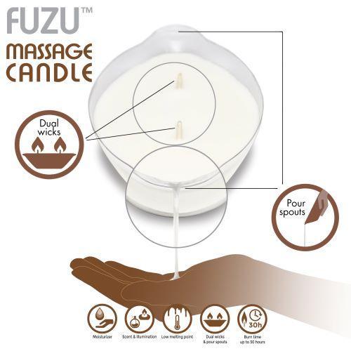 Fuzu Massage Candle Warm Vanilla Sugar 4oz Sex Toy Product