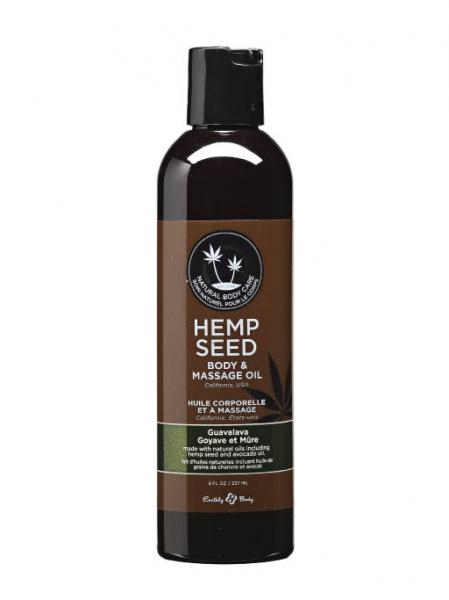 Earthly Body Massage Body Oil Guavalava 8oz Sex Toy Product