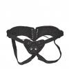 Lux Fetish Diamond Velvet Strap-On Corset Black O/S Sex Toy Product Image 1